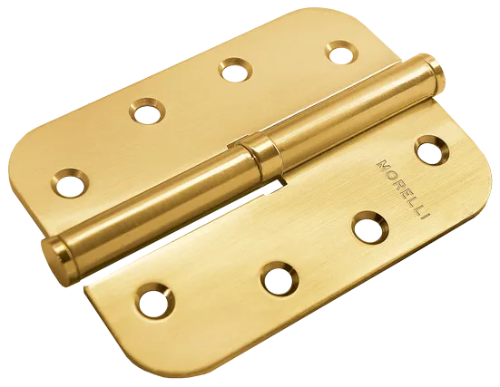 Петля карточная разъемная MSND-C 100X70X2.5 SG R с подшипником стальная левая, врезная, цвет матовое золото фото купить Пермь