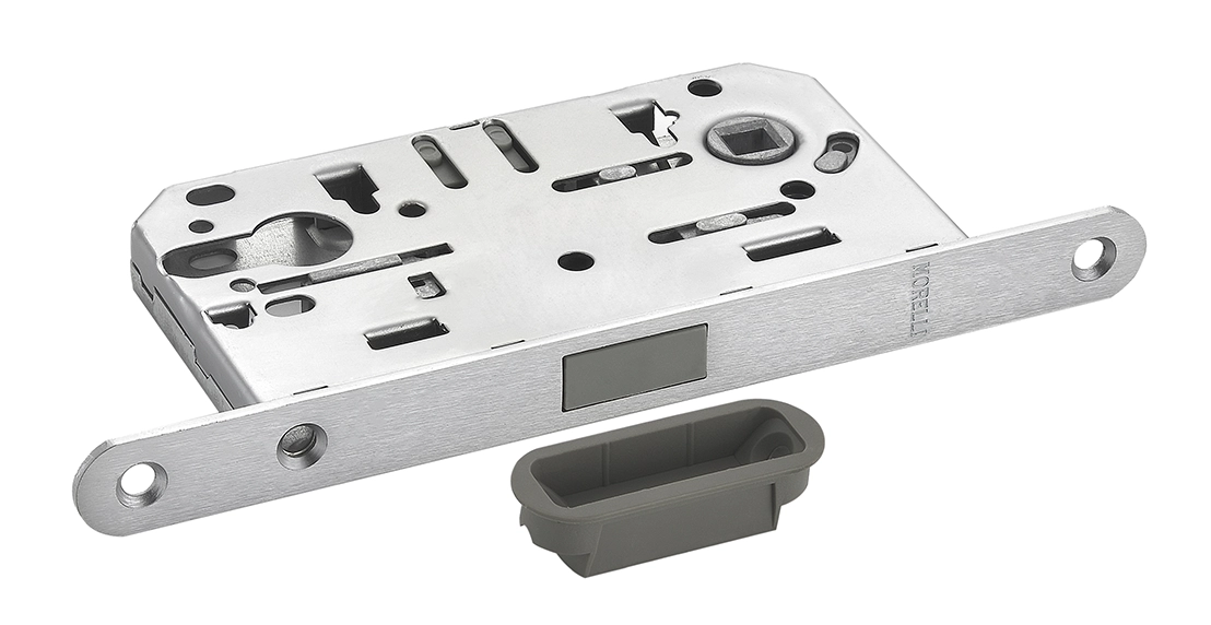 Защелка межкомнатная M1885 SSC магнитная под цилиндр, цвет суперматовый хром фото 2 Защелка межкомнатная M1885 SSC магнитная под цилиндр, цвет суперматовый хром фото купить в Перми