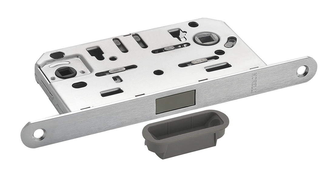 Защелка межкомнатная M1895 SSC магнитная, сантехническая, цвет суперматовый хром фото 2 Защелка межкомнатная M1895 SSC магнитная, сантехническая, цвет суперматовый хром фото купить в Перми