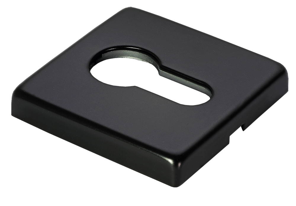 Накладка под евроцилиндр LUX-KH-S5 NERO-ST, цвет - черный soft-touch фото купить Пермь