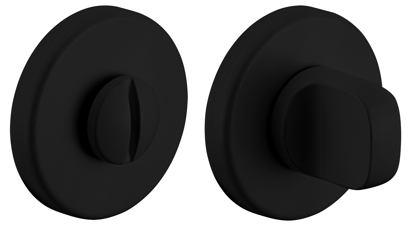 Завертка сантехническая LUX-WC-R5 NERO-ST, цвет - черный soft-touch фото купить Пермь