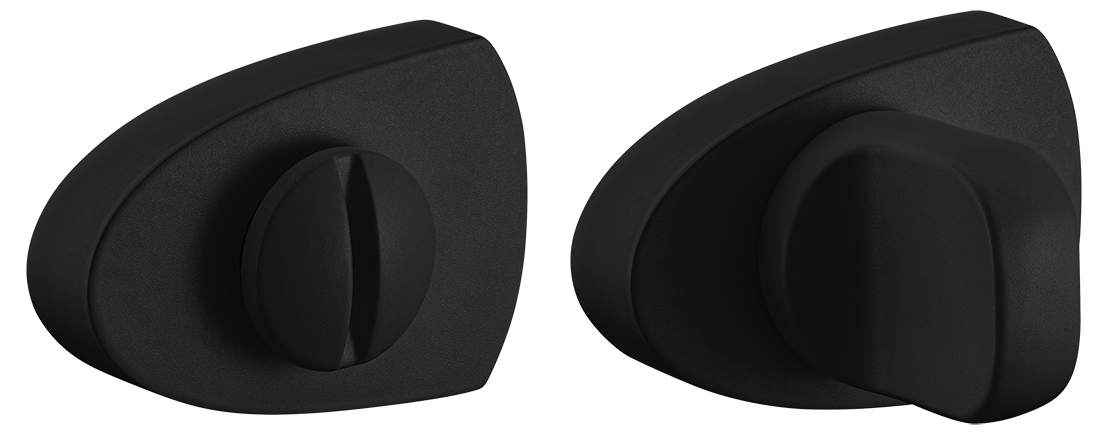 Завертка сантехническая LUX-WC-UN NERO-ST цвет - черный soft-touch фото купить Пермь