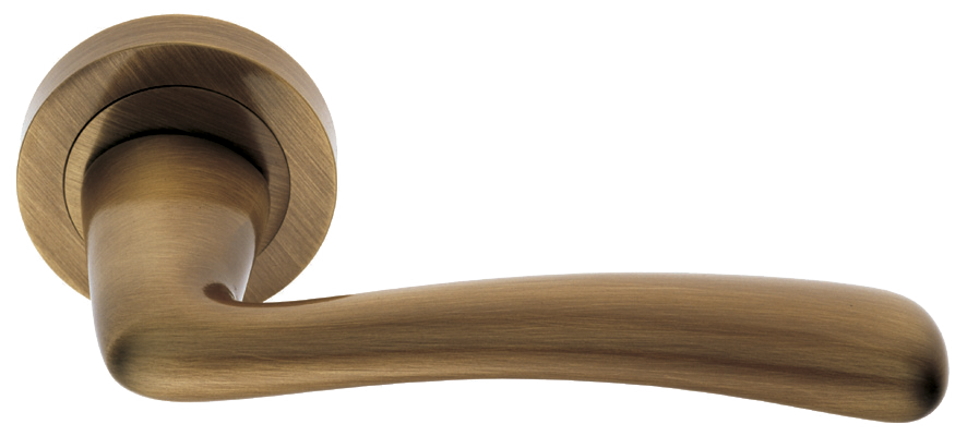 Ручка дверная COCKATOO R2 BGO раздельная на круглой розетке, цвет - матовая бронза фото купить в Перми