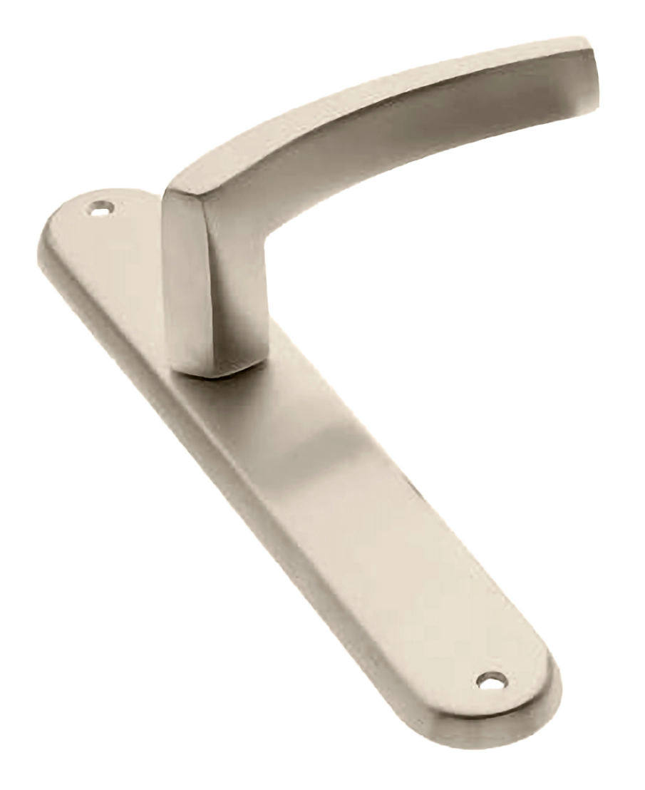 Ручка дверная на планке WIND PL NIS, цвет матовый никель, латунь фото купить в Перми