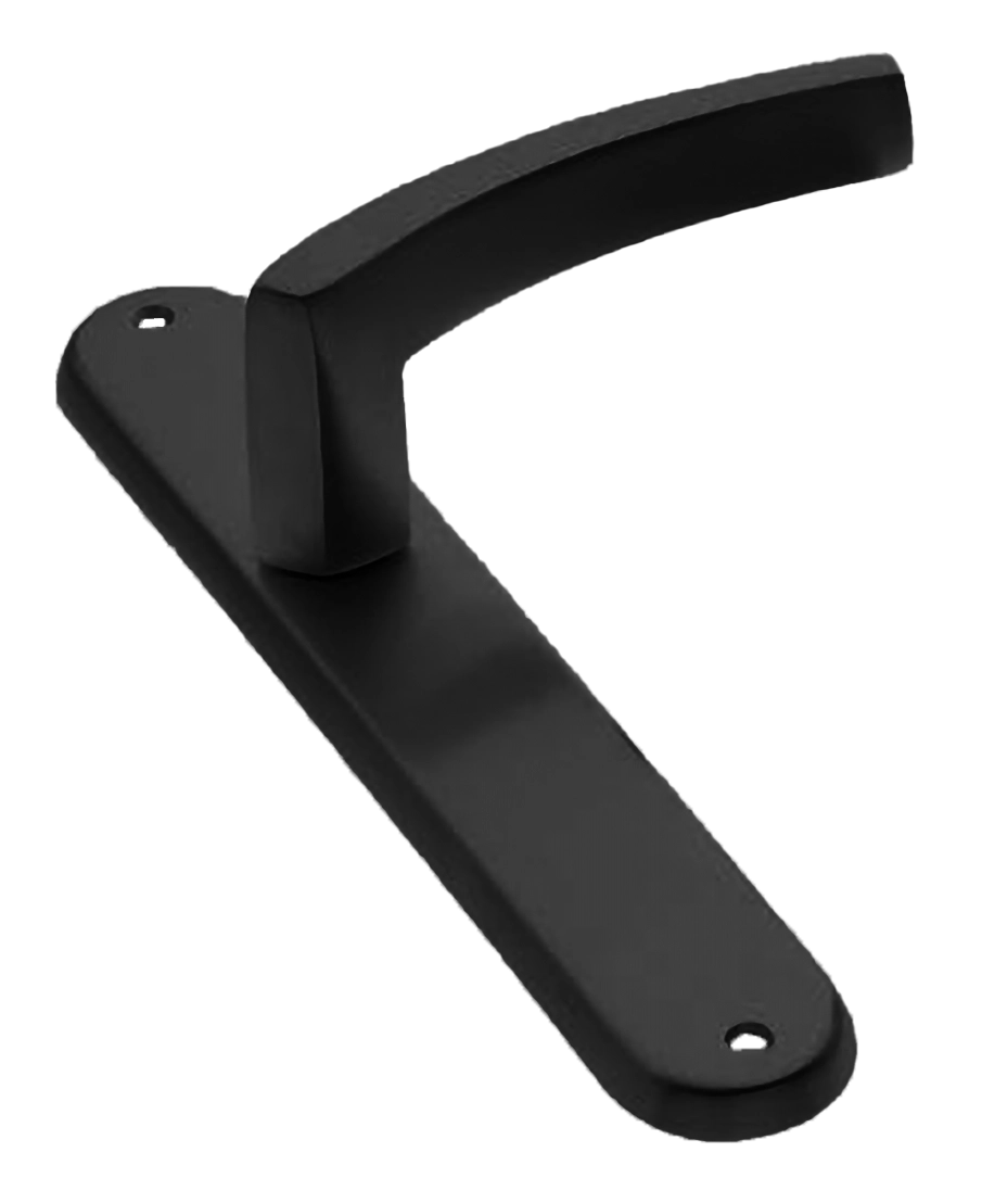 Ручка дверная на планке WIND PL NERO, цвет черный, латунь фото купить в Перми