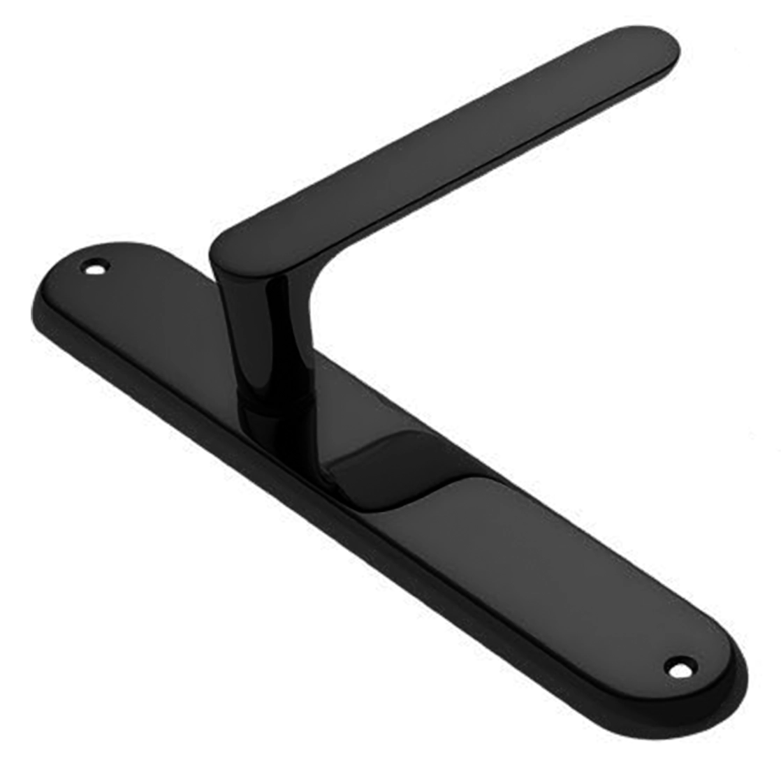 Ручка дверная на планке LE BOAT PL NERO, цвет черный, латунь фото купить в Перми