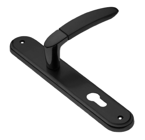 Ручка дверная на планке SAIL PL NERO, цвет черный, латунь фото купить в Перми