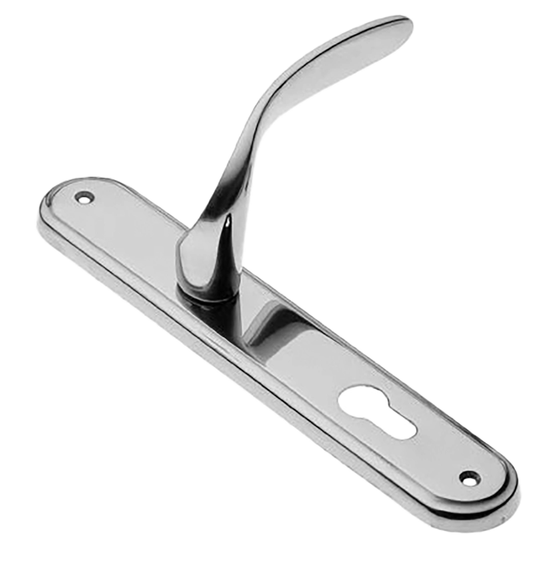 Ручка дверная на планке COBRA PL CRO, цвет хром, латунь фото купить в Перми