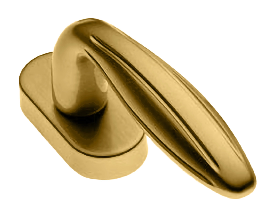 Ручка оконная BUD W1 OSA, цвет - матовое золото фото купить в Перми