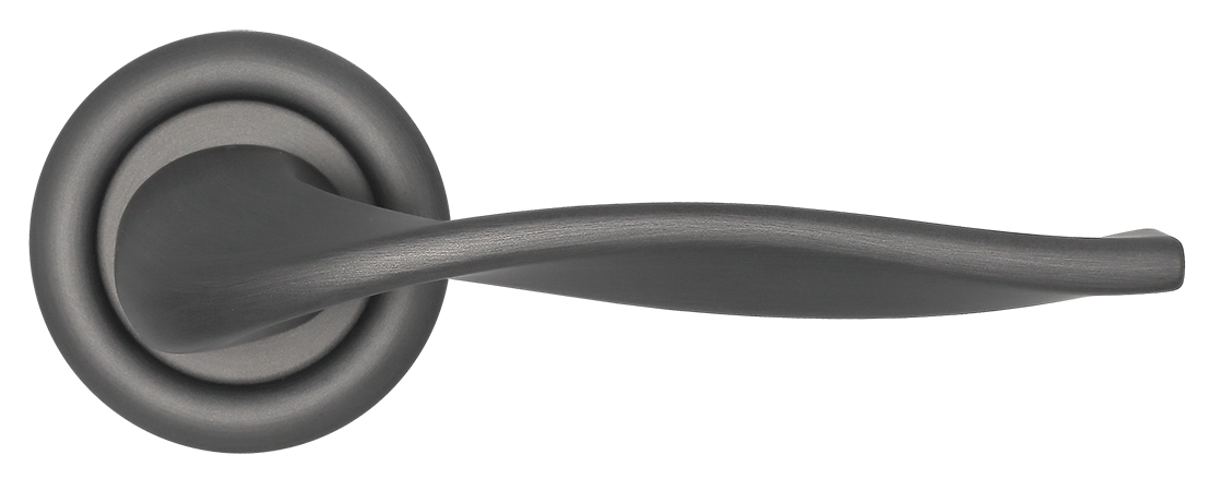 Ручка дверная SKYSCRAPER R7 SST на круглой розетке, цвет Летняя гроза/Summer Storm фото купить в Перми