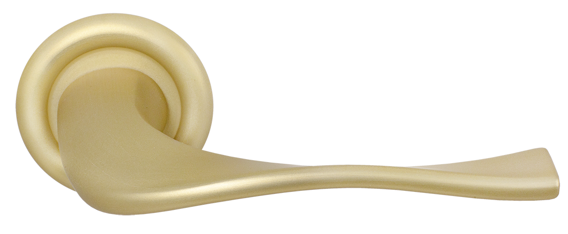 Ручка дверная SKYSCRAPER R7 AH на круглой розетке, цвет Осенний мёд/Autumn Honey фото купить Пермь