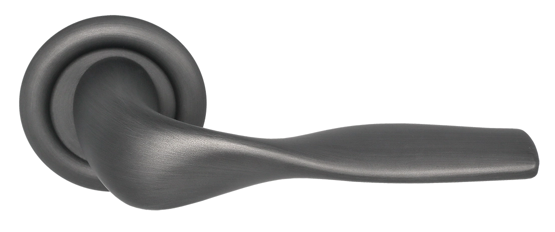 Ручка дверная LVB R7 SST на круглой розетке, цвет Летняя гроза/Summer Storm фото купить Пермь