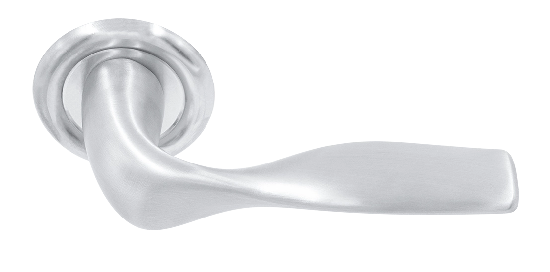 Ручка дверная LVB R7 WF на круглой розетке, цвет Зимняя стужа/Winter Frost фото купить Пермь