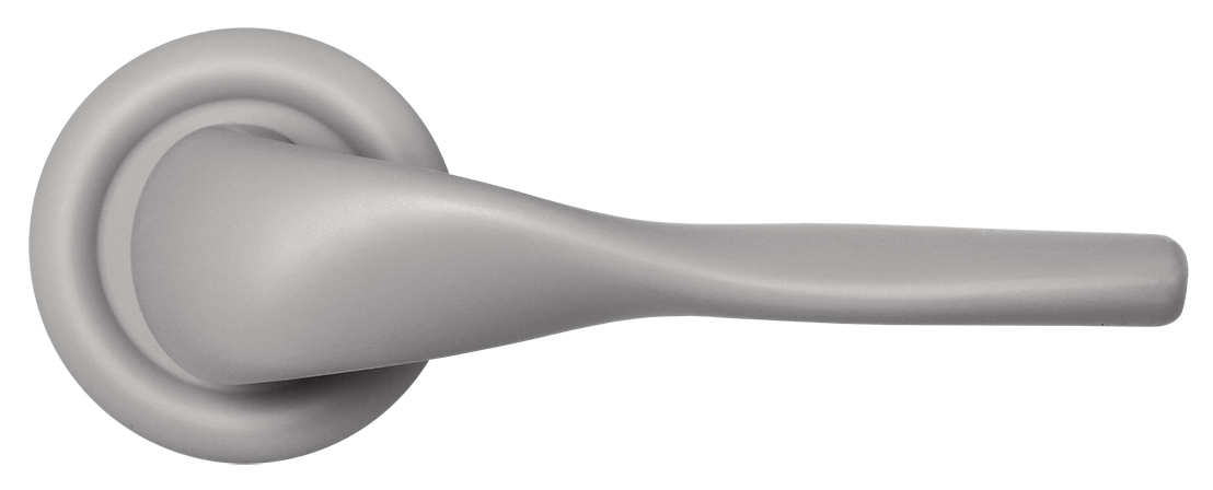 Ручка дверная LVB R7 SMI на круглой розетке, цвет Весенняя дымка/Spring Mist фото купить в Перми