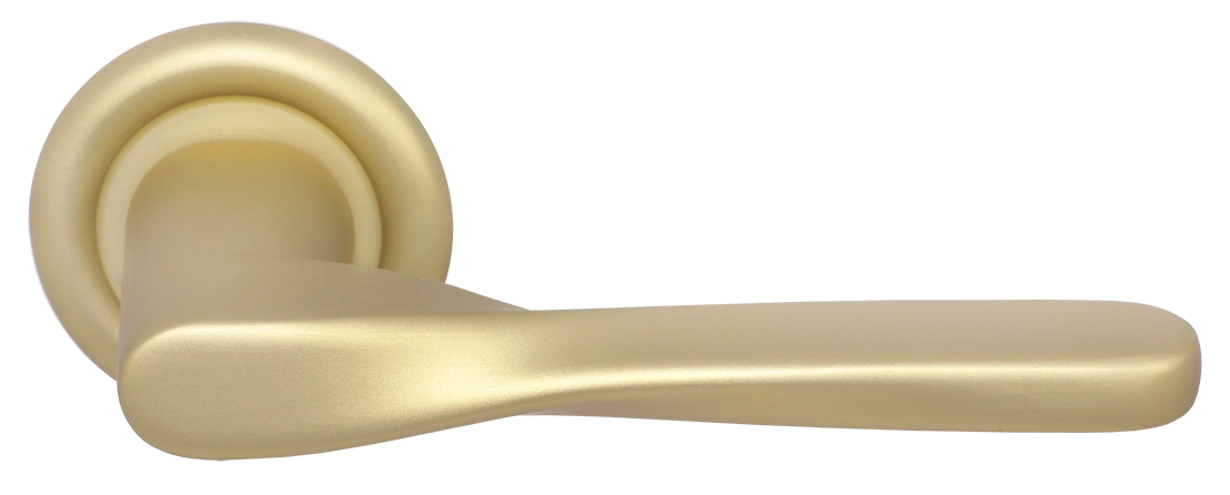 Ручка дверная THE OLYMPICS R7 AH на круглой розетке, цвет Осенний мёд/Autumn Honey фото купить Пермь