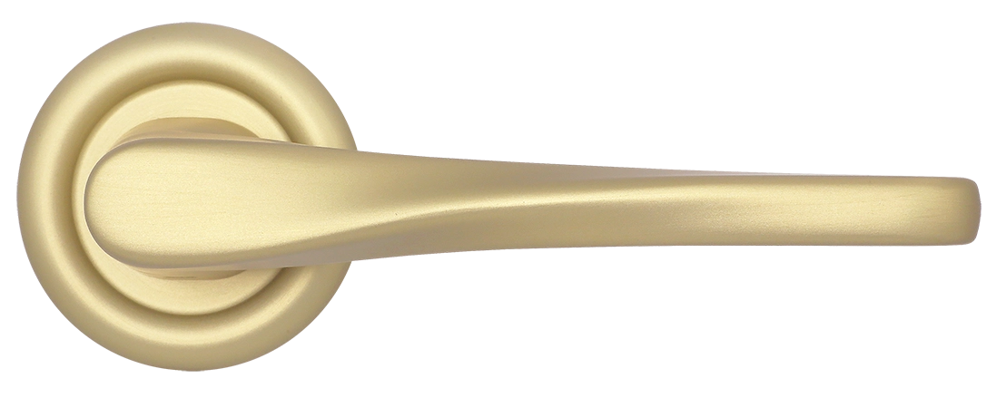 Ручка дверная THE OLYMPICS R7 AH на круглой розетке, цвет Осенний мёд/Autumn Honey фото купить в Перми