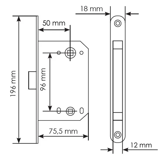 Комплект дверных ручек MH-54-S6 BL с заверткой MH-WC-S6 BL + замок M1895 BL, цвет черный фото дверная фурнитура Пермь