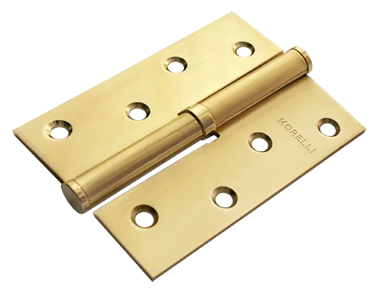 Петля разъемная карточная MSND 100X70X2.5 SG R с подшипником стальная правая, врезная, цвет матовое золото фото купить Пермь