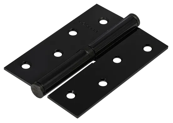 Петля карточная разъемная MSND 100X70X2.5 BL L с подшипником стальная левая, врезная цвет черный фото купить Пермь