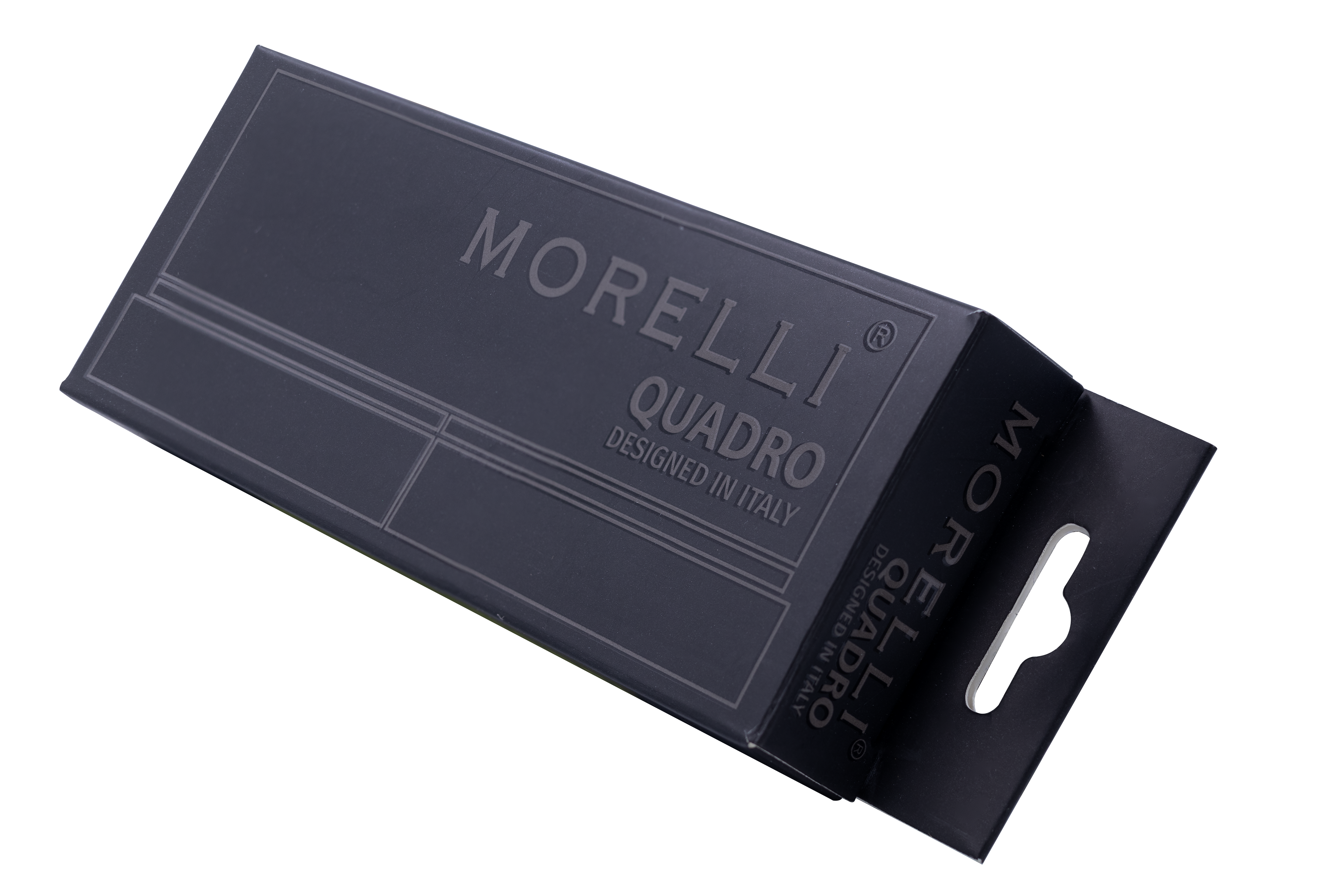 Петля QUADRO-1 BL без врезки на квадратной оси, цвет черный фото morelli Пермь