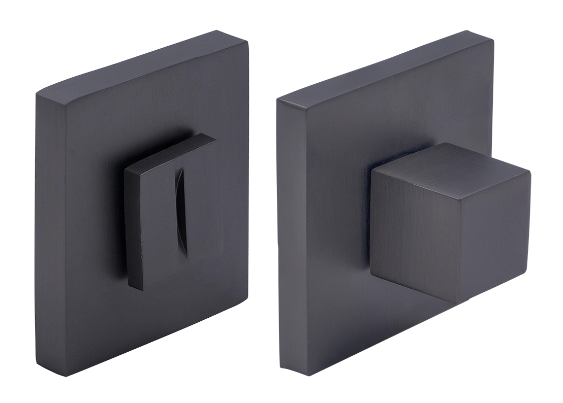 Завертка сантехническая MH-WC-S6 GR на квадратной розетке цвет графит, ЦАМ фото купить Пермь