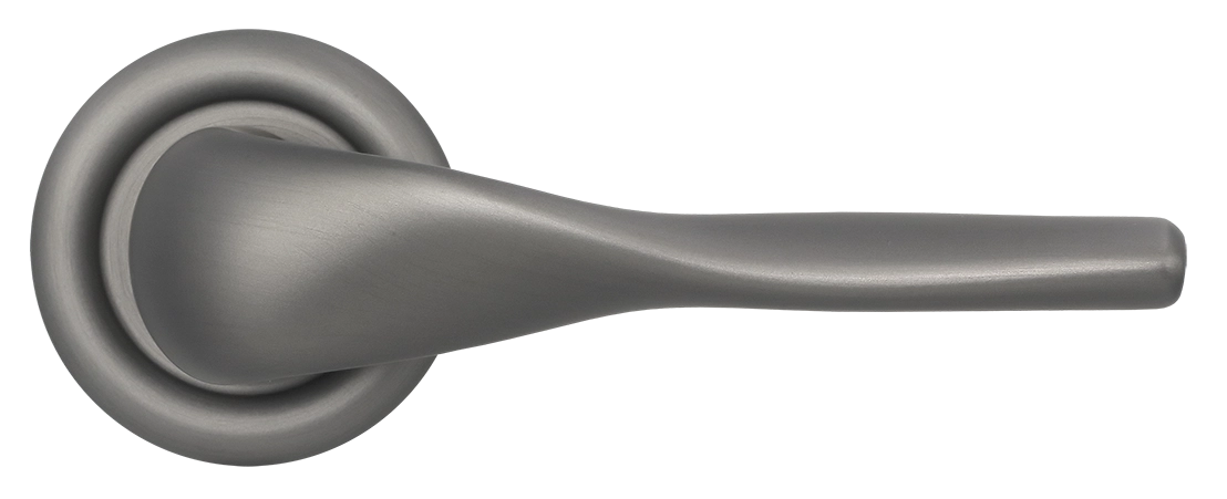 Ручка дверная LVB R7 WF на круглой розетке, цвет Зимняя стужа/Winter Frost фото купить в Перми