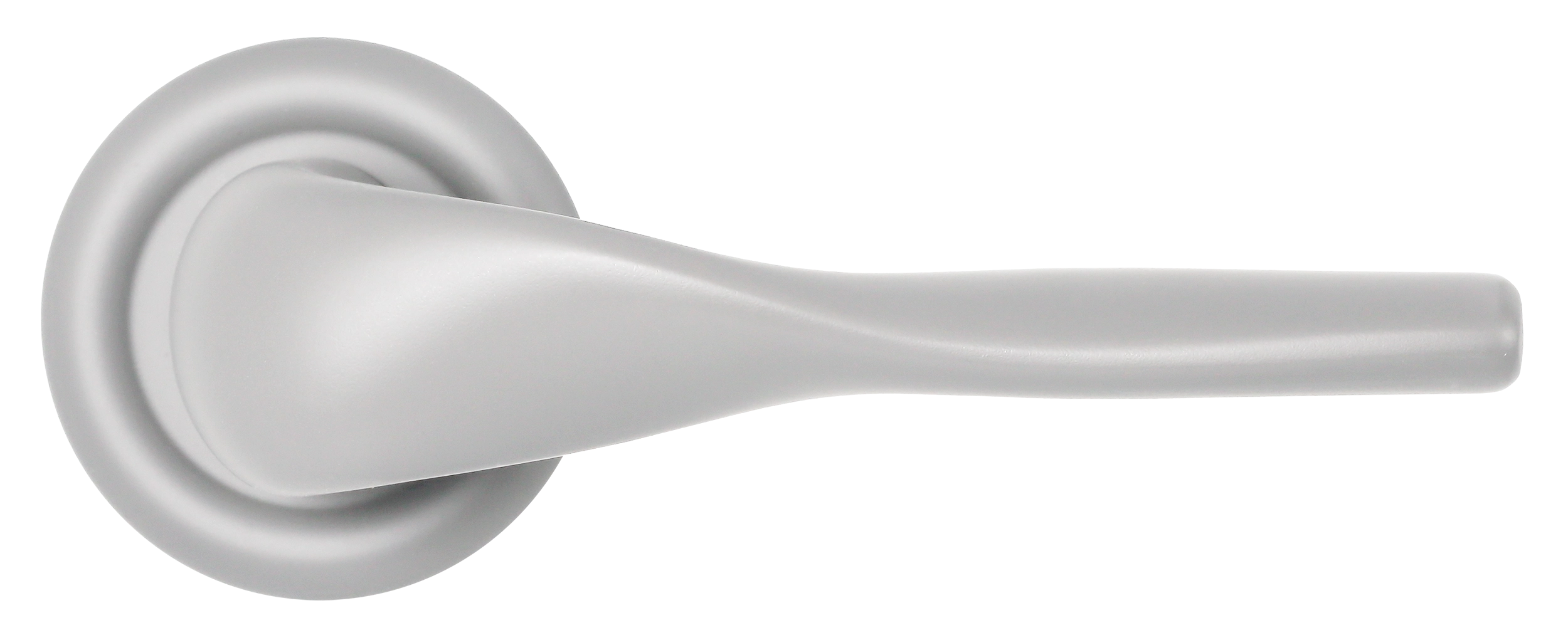Ручка дверная LVB R7 SSW на круглой розетке, цвет Стокгольмский снегопад/Stockholm Snowfall фото купить в Перми