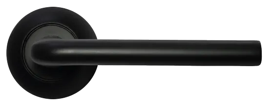 КОЛОННА, ручка дверная MH-03 BL, цвет - черный фото купить в Перми