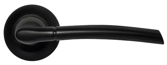 ПИЗА, ручка дверная MH-06 BL, цвет - черный фото купить в Перми