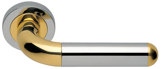 GAVANA R2 COT, ручка дверная, цвет - глянцевый хром/золото фото купить Пермь
