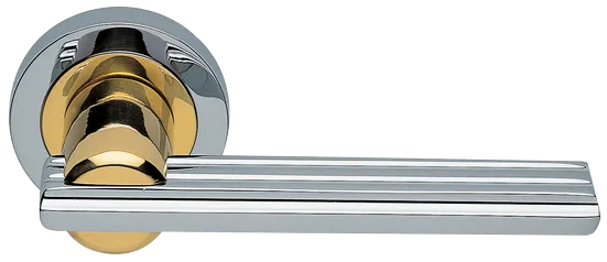 ORCHIDEA R2 COT, ручка дверная, цвет - глянцевый хром/золото фото купить Пермь