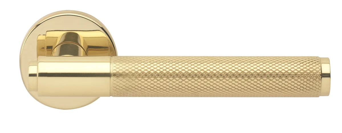 BRIDGE R6 OTL, ручка дверная с усиленной розеткой, цвет -  золото фото купить Пермь