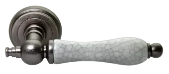 MART, ручка дверная MH-42-CLASSIC OMS/GR, цвет - старое мат.серебро/серый