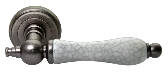 MART, ручка дверная MH-42-CLASSIC OMS/GR, цвет - старое мат.серебро/серый фото купить Пермь