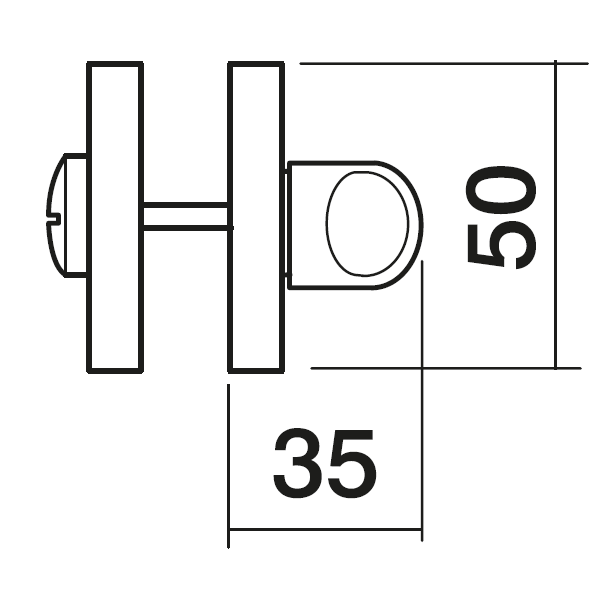 LUX-WC-R3 OBR, завертка сантехническая, цвет - кофе фото купить в Перми