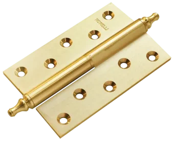 MB 120X80X3.5 SG L C, петля латунная с коронкой левая, цвет - мат.золото