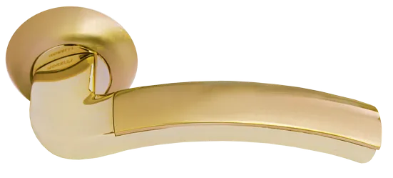 ПАЛАЦЦО, ручка дверная MH-02 SG/GP, цвет - мат.золото/золото фото купить Пермь