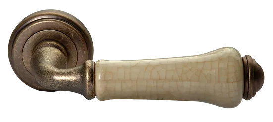 UMBERTO, ручка дверная MH-41-CLASSIC OMB/CH, цвет-старая мат.бронза/шампань фото купить Пермь