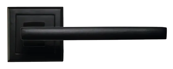 PANTS, ручка дверная на квадратной накладке MH-35 BL-S, цвет - черный фото купить в Перми