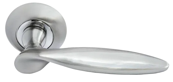 КУПОЛ, ручка дверная MH-09 SN, цвет - белый никель фото купить Пермь