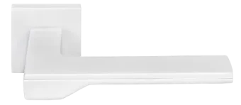 PIERRES, ручка дверная на квадратной накладке MH-49-S6 W, цвет - белый