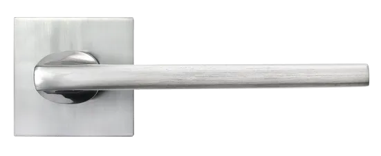 KAFFEE, ручка дверная на квадратной накладке MH-50-S6 SC, цвет - матовый хром фото купить в Перми
