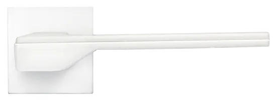 PIERRES, ручка дверная на квадратной накладке MH-49-S6 W, цвет - белый фото купить в Перми