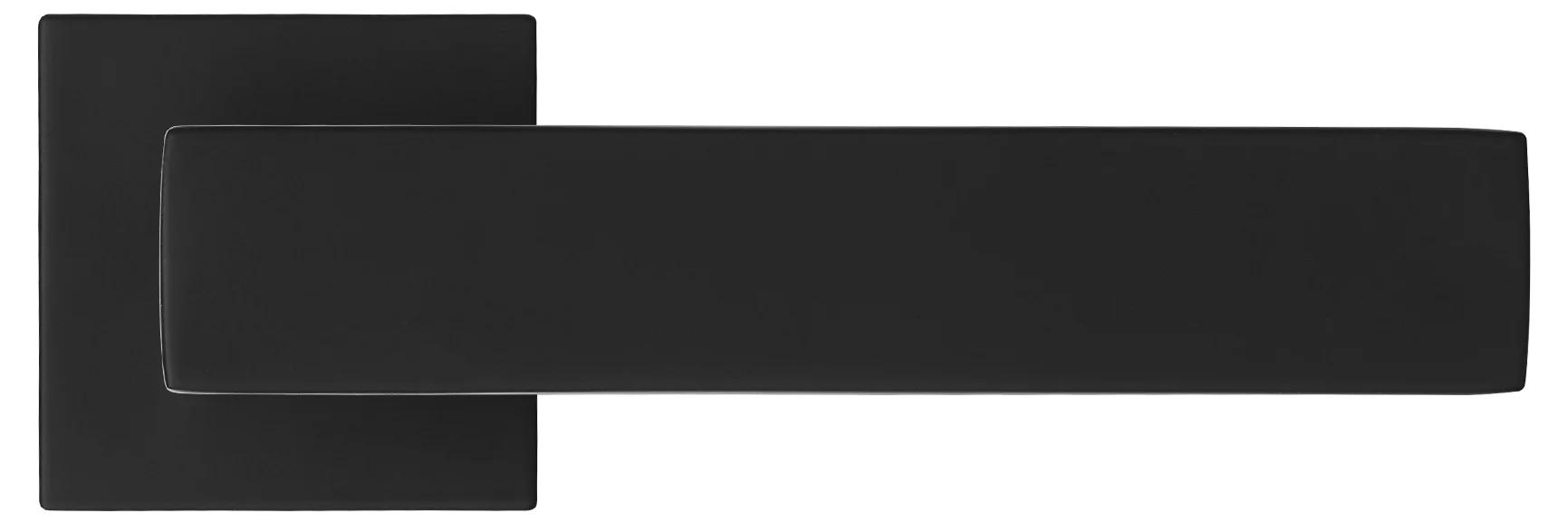 MIRA, ручка дверная на квадратной розетке MH-54-S6 BL, цвет - черный фото купить в Перми