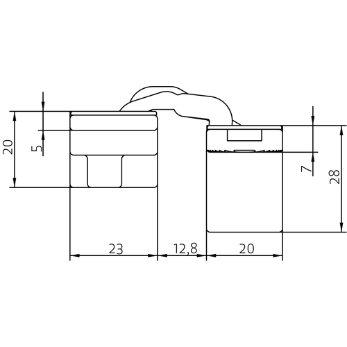 HH-19 B, скрытая петля, цвет - черный фото morelli Пермь
