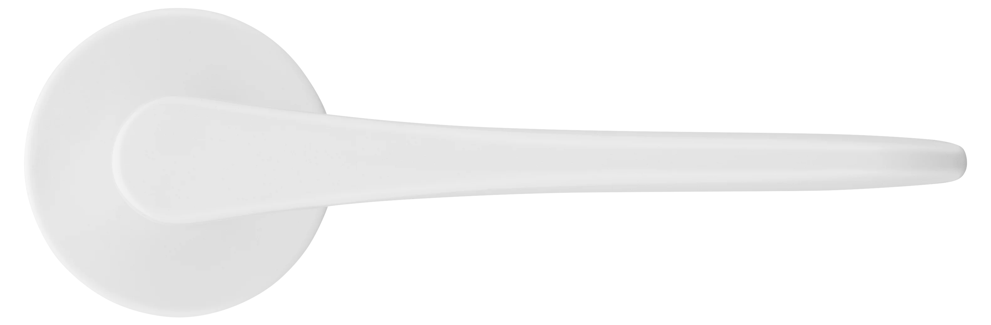 AULA R5 BIA, ручка дверная на розетке 7мм, цвет -  белый фото купить в Перми