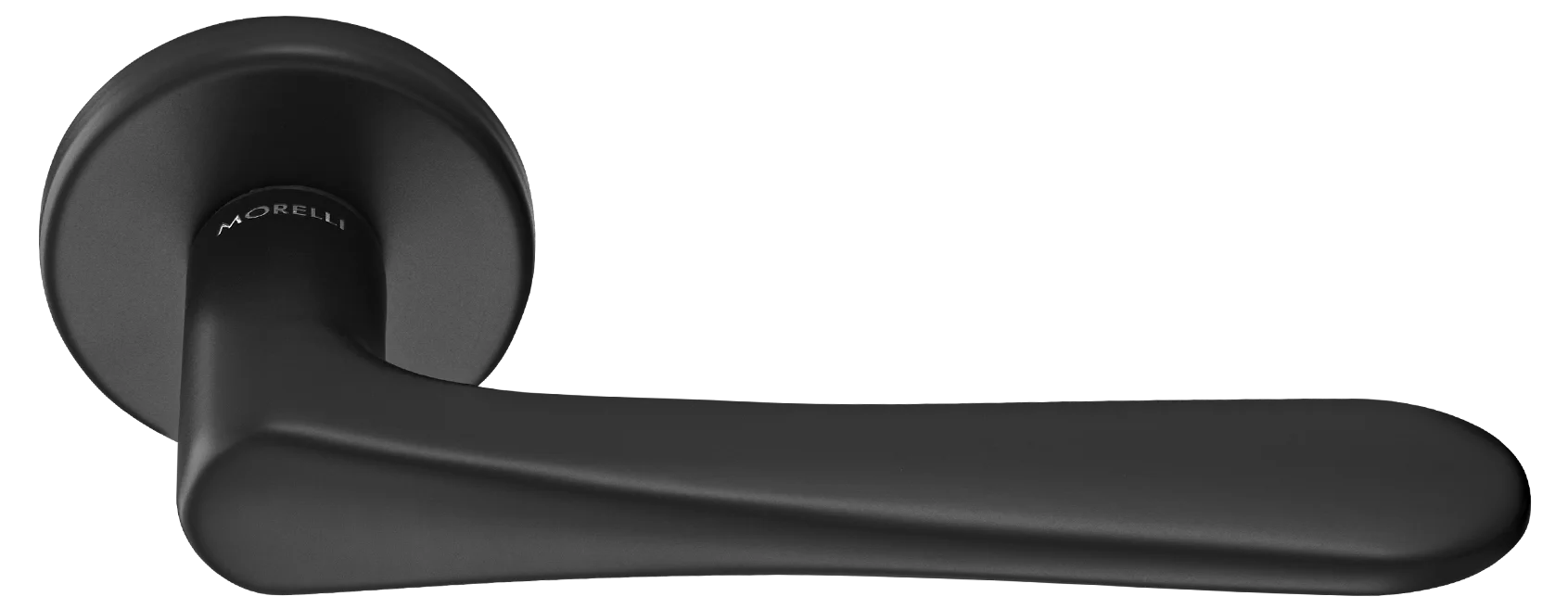 AULA R5 NERO, ручка дверная на розетке 7мм, цвет -  черный фото купить Пермь