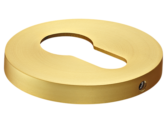 Накладка на ключевой цилиндр, на круглой розетке 6 мм, MH-KH-R6 MSG,  цвет - мат. сатинированное золото фото купить Пермь