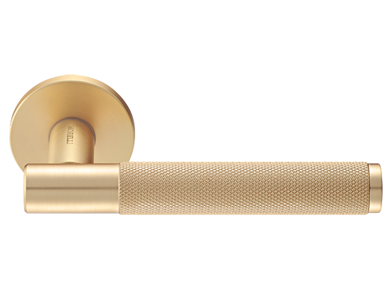Ручка дверная "AZRIELI" на круглой розетке 6 мм, MH-57-R6T MSG, цвет - мат. сатинированное золото фото купить Пермь