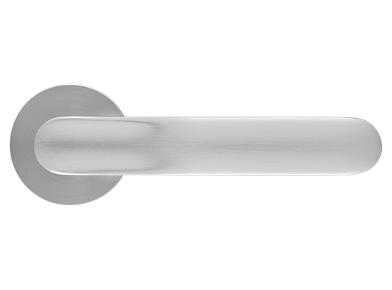 GARAK ручка дверная на круглой розетке 6 мм, MH-59-R6 MSC, цвет - мат. сатинированный хром фото купить в Перми